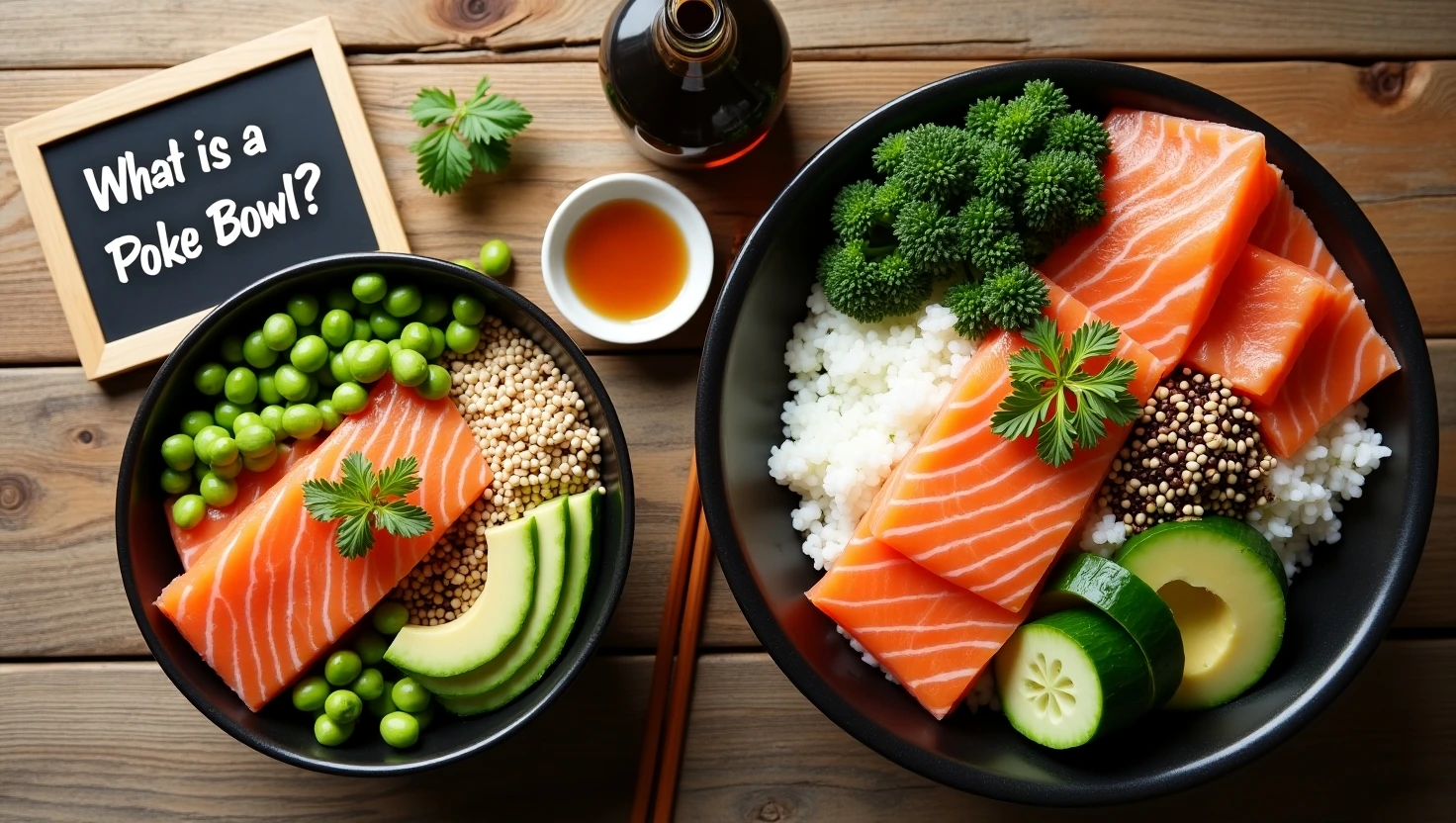 What is a Salmon Poke Bowl? Fresh Hawaiian raw fish bowl with salmon, avocado, rice, and sesame - easy no-cook recipe explained