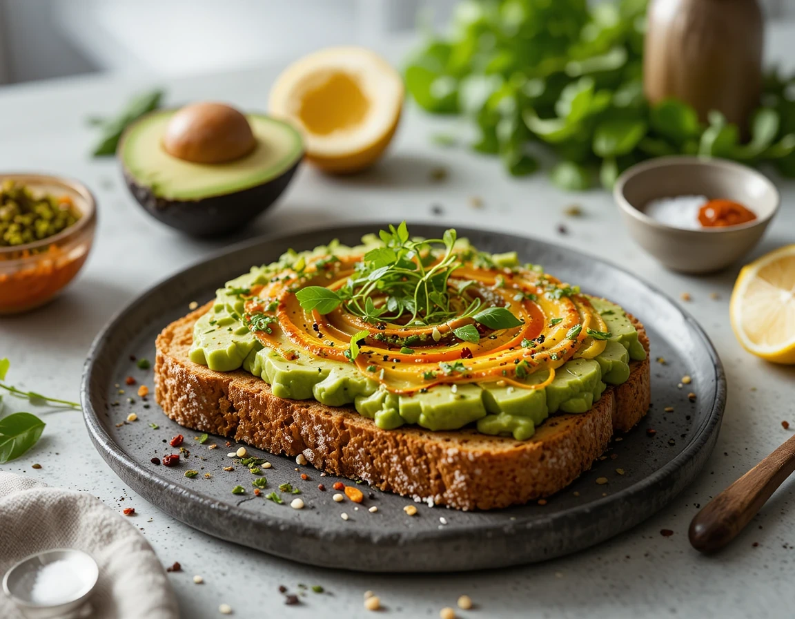 Perfect Harissa Avocado Toast with ripe avocado, harissa paste, and garnishes, plus key preparation tips.