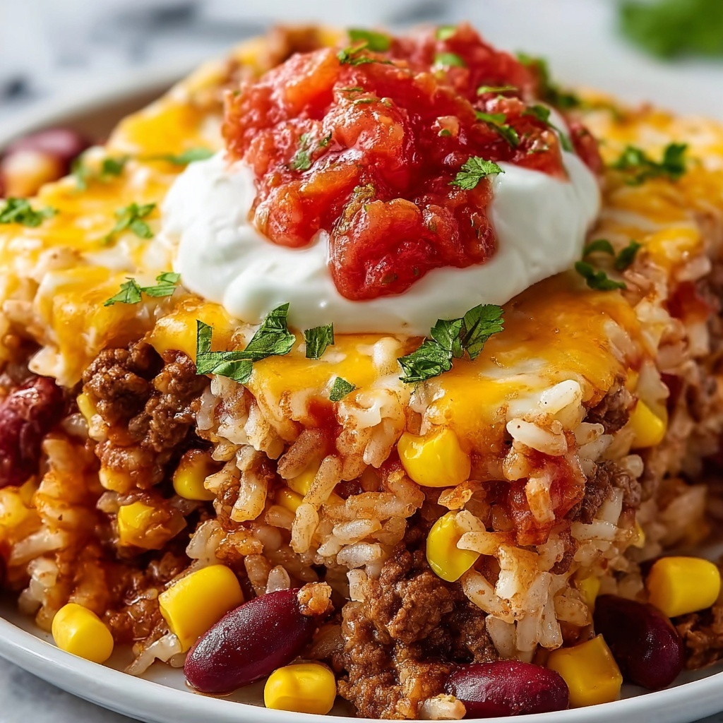 Easy One Pot Mexican Rice Casserole Recipe - Recipe Image