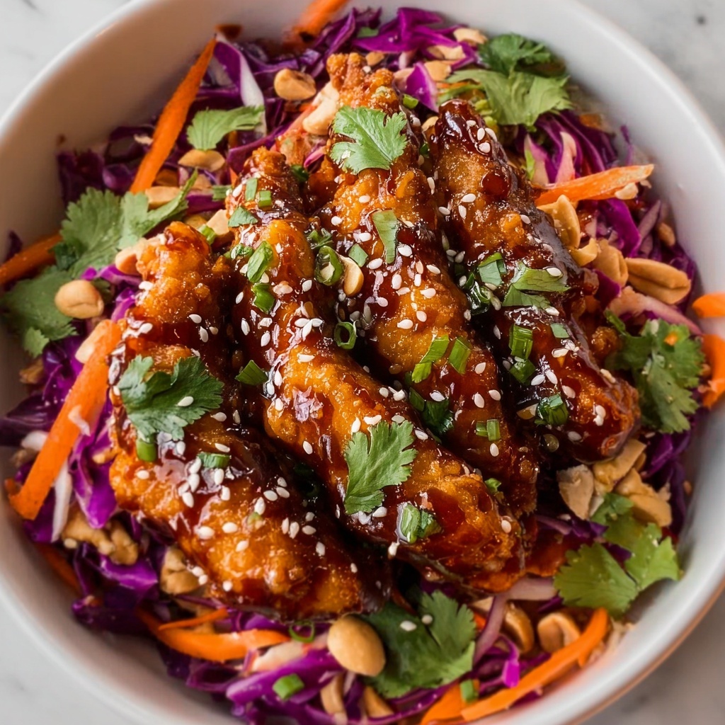 Crunchy Asian Sesame Chicken Salad Recipe - Recipe Image