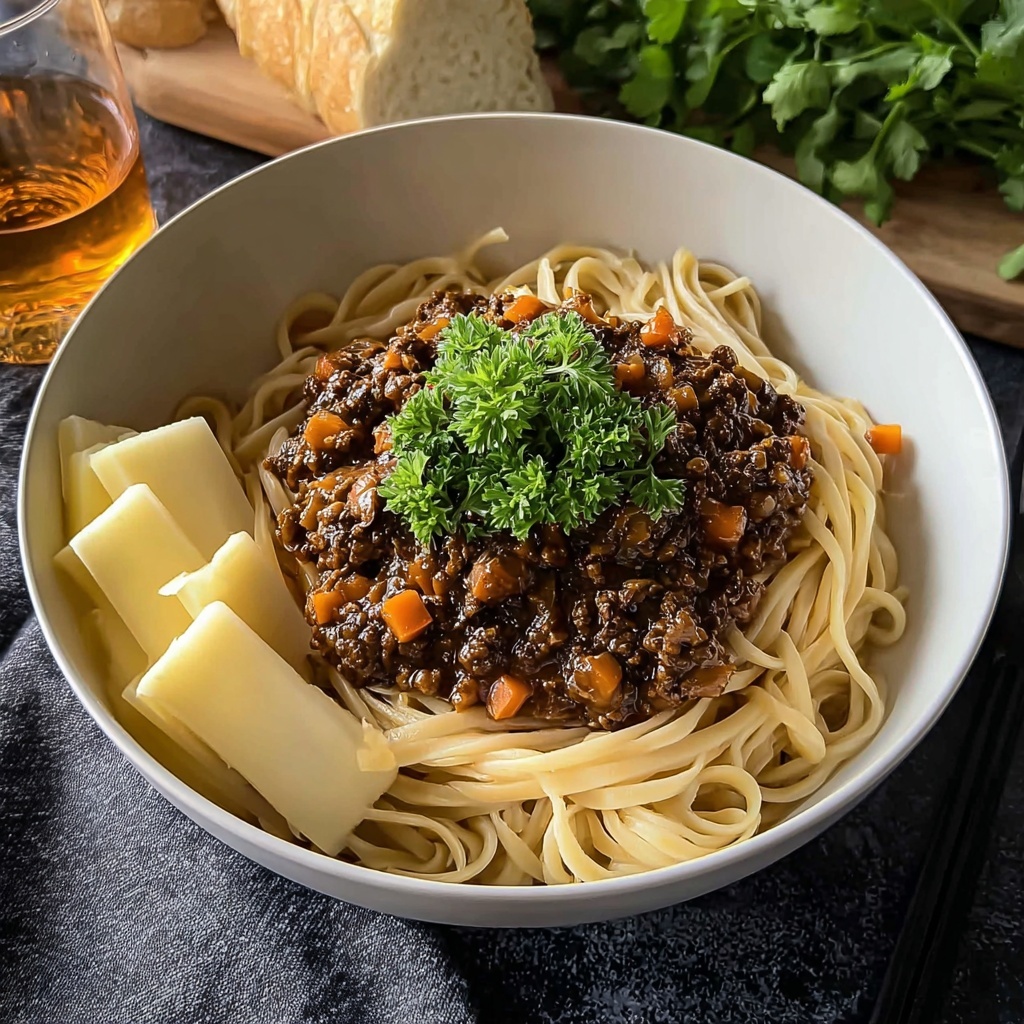 Mongolian Ground Beef Noodles Recipe - Recipe Image