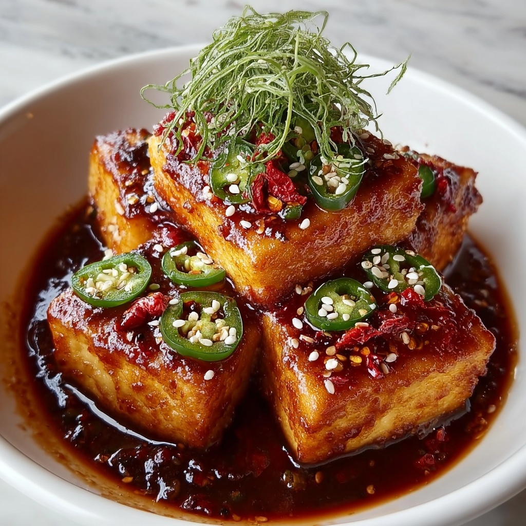 Korean Braised Tofu Recipe - Recipe Image