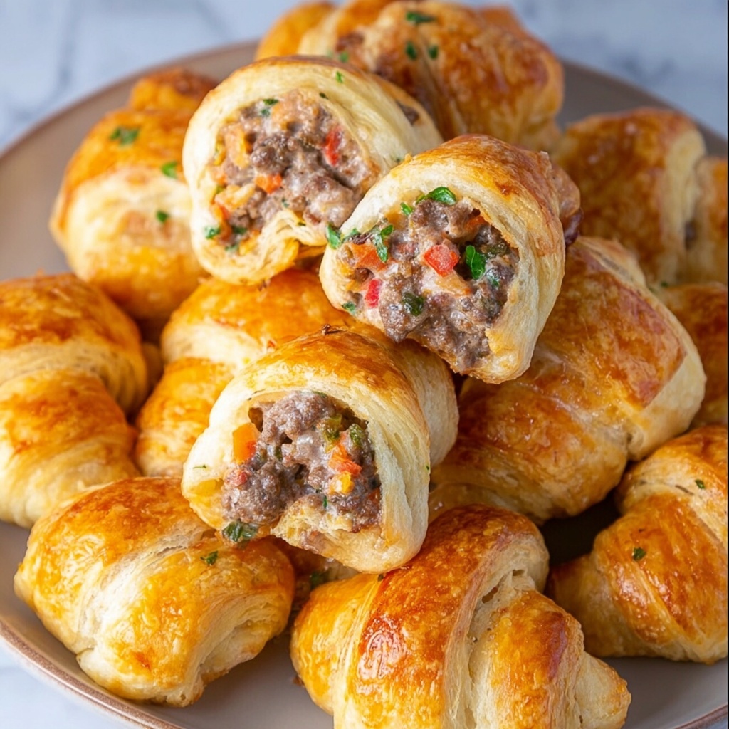 Rotel Sausage & Cream Cheese Crescents Recipe - Recipe Image