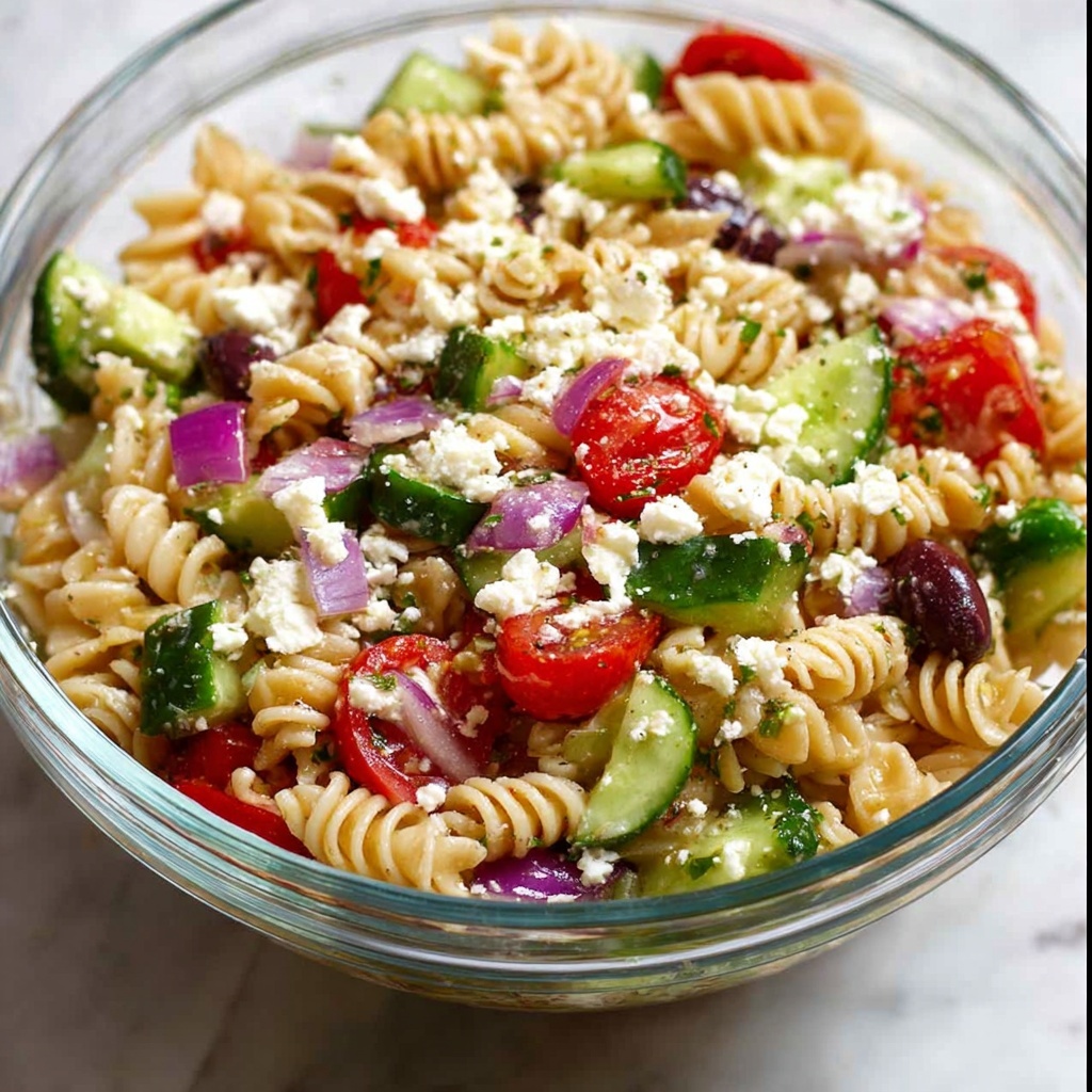 Feta & Tomato Pasta Salad Recipe - Recipe Image