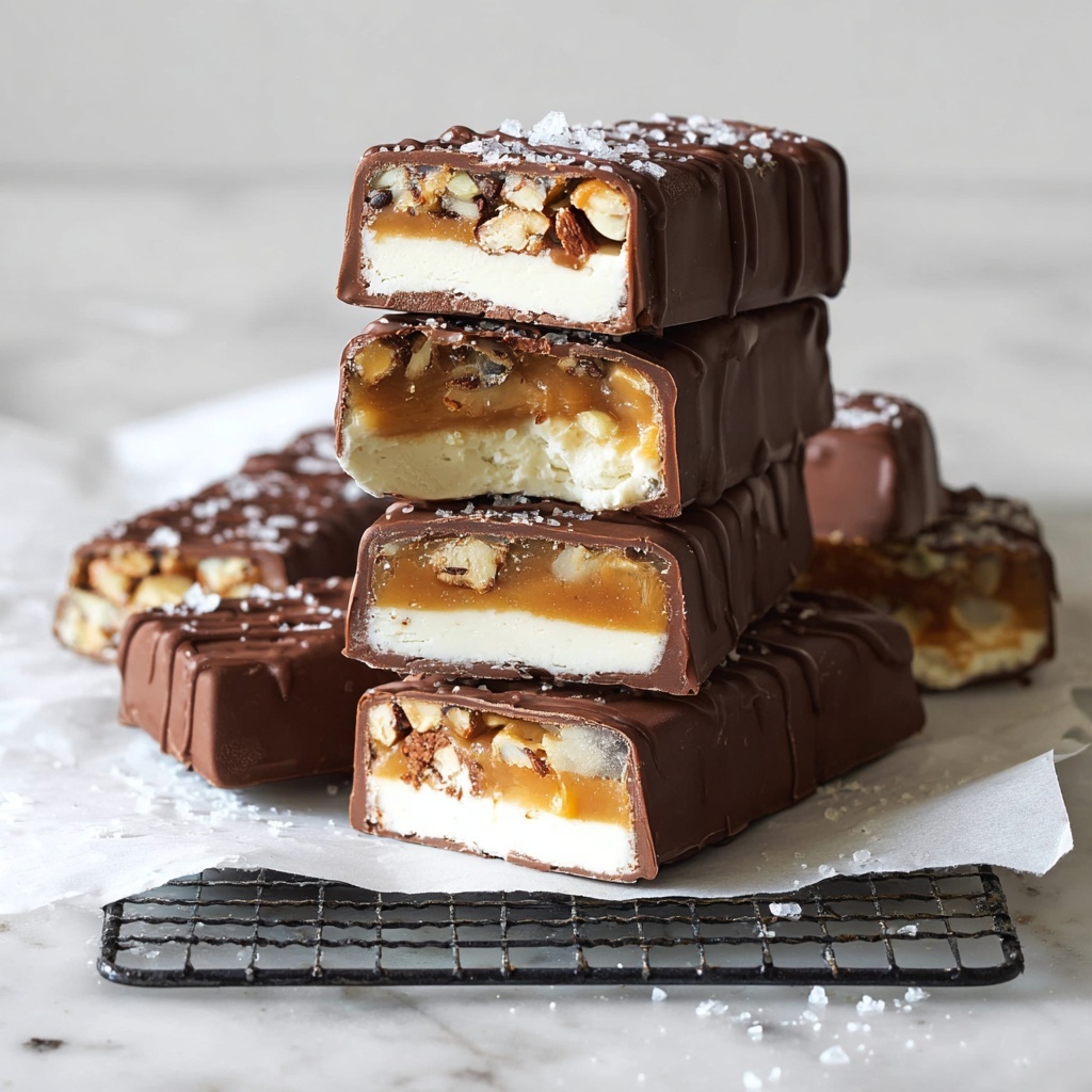 Vegan Snickers Ice Cream Bars Recipe - Recipe Image