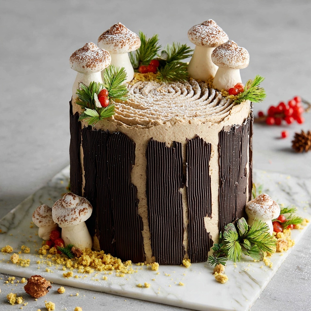Vegan Tree Stump Cake Recipe - Recipe Image