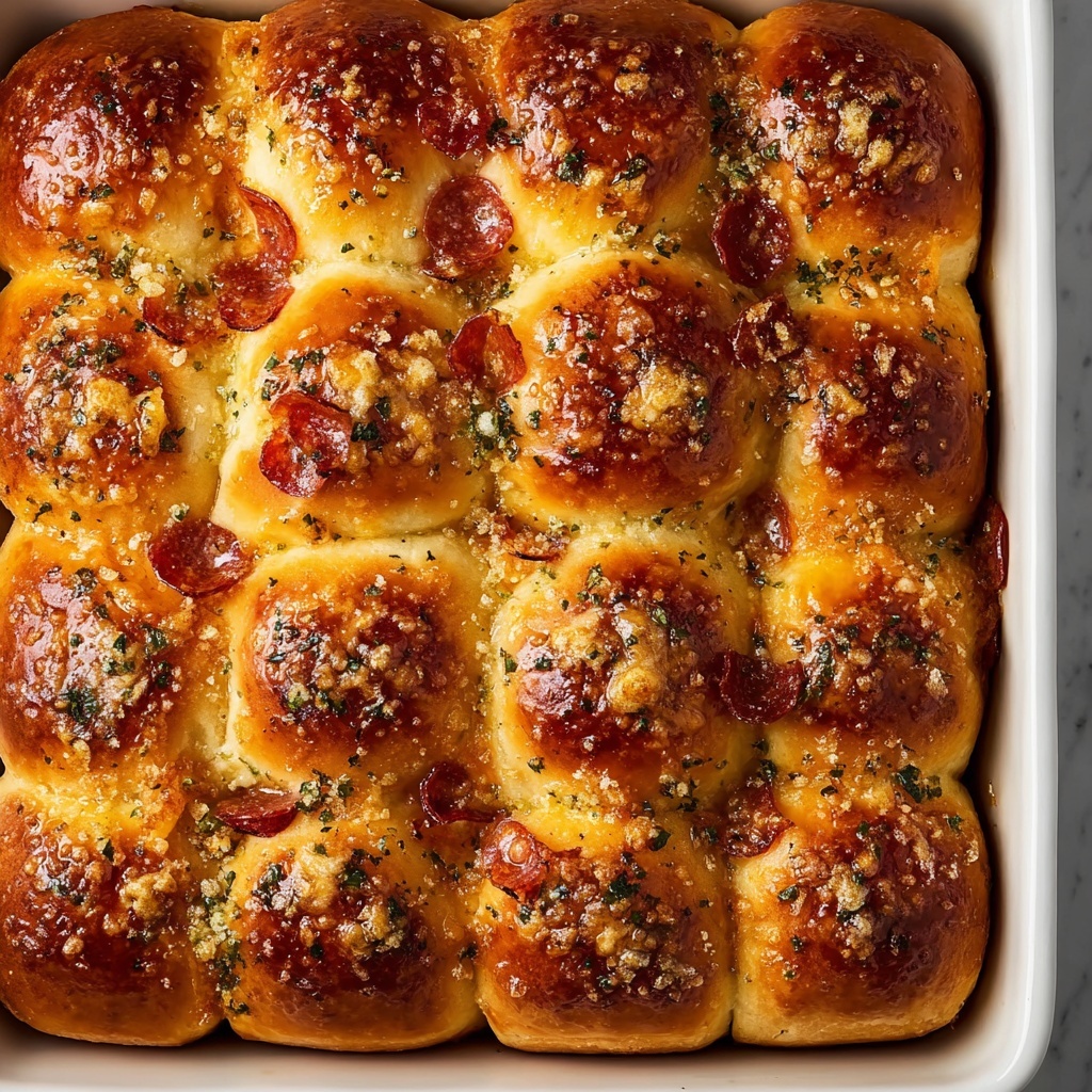 Pepperoni Pizza Hawaiian Rolls Recipe - Recipe Image