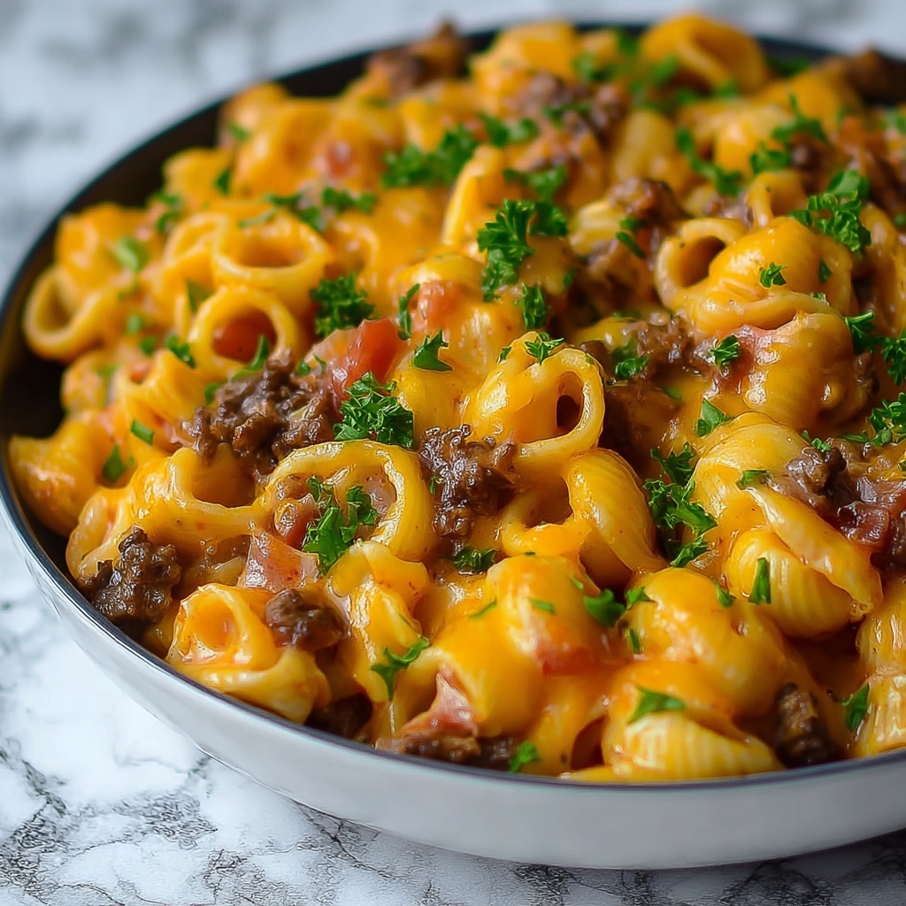 Cheesy Taco Pasta Recipe - Recipe Image