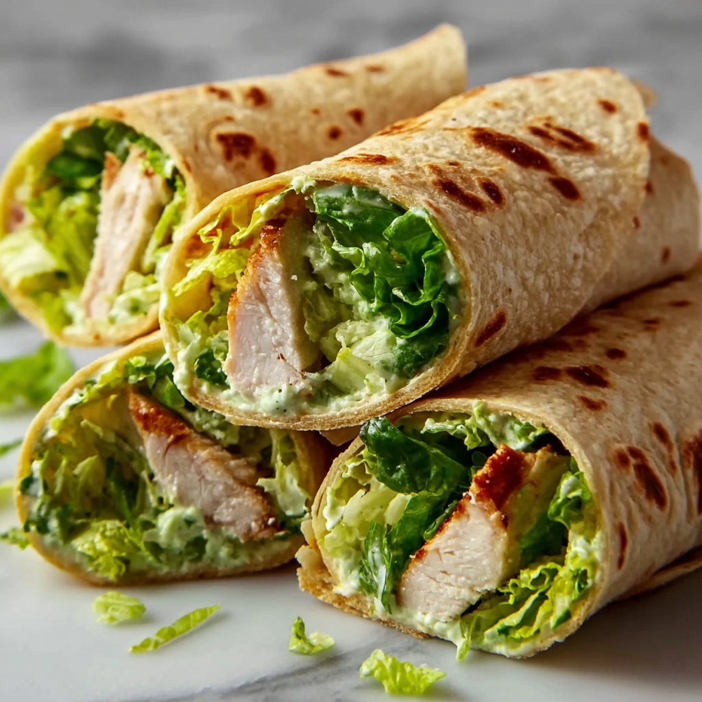 Chicken Caesar Salad Tortilla Cones Recipe - Recipe Image