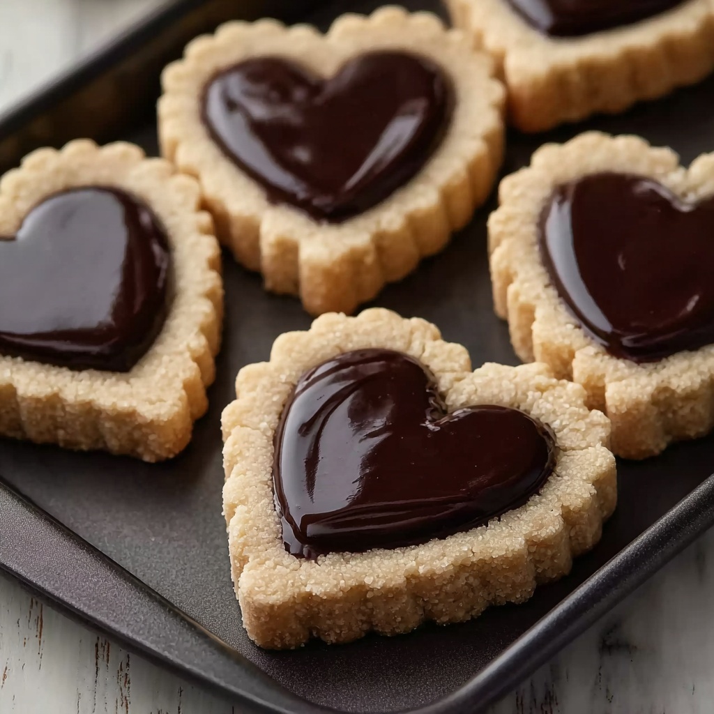 Linzer Heart Cookies with Chocolate Filling Recipe - Recipe Image