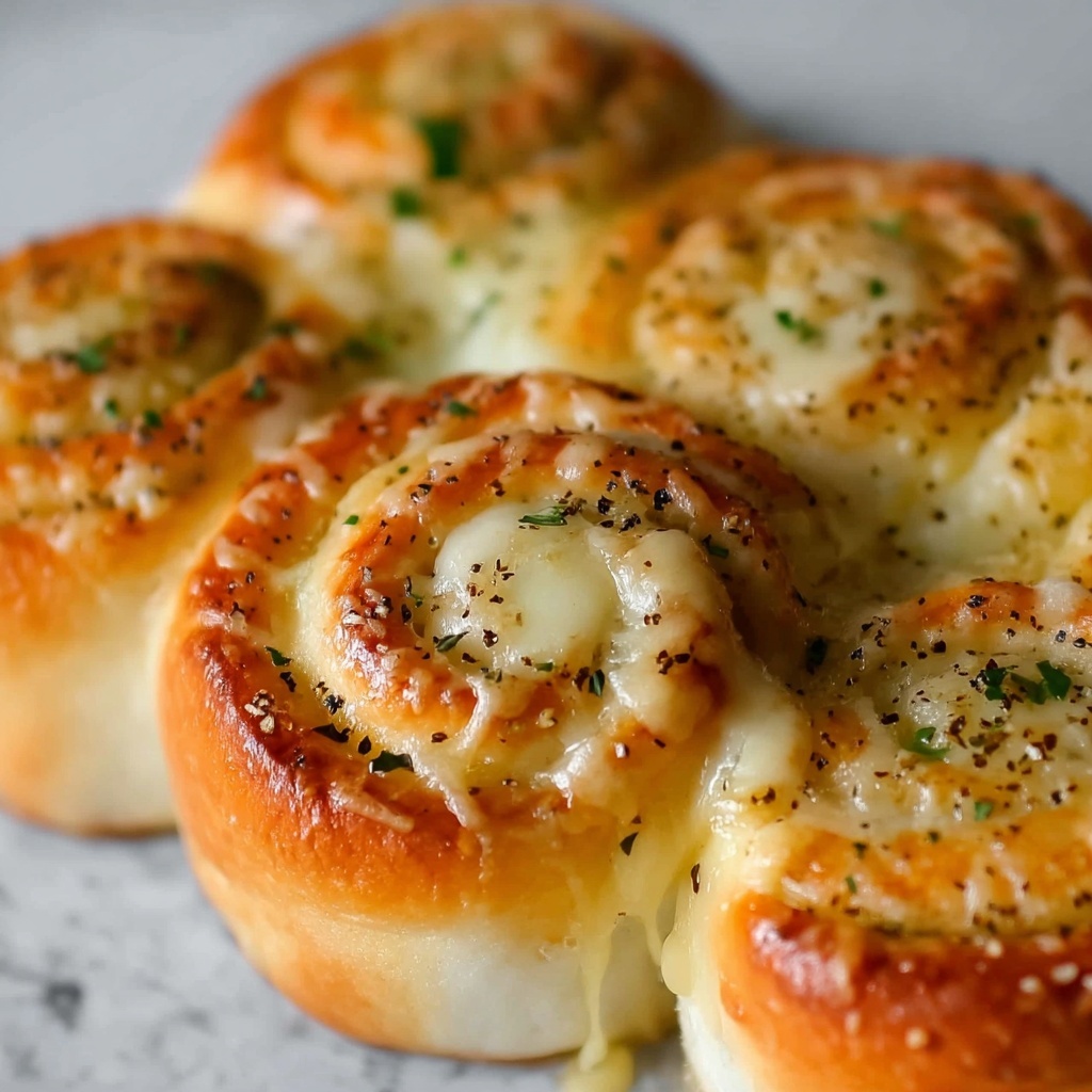 Homemade Garlic Cheese Rolls Recipe - Recipe Image