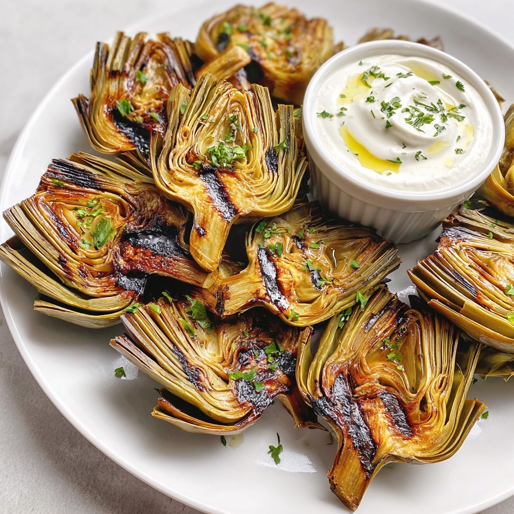 Grilled Artichokes with Garlic Aioli Recipe - Recipe Image