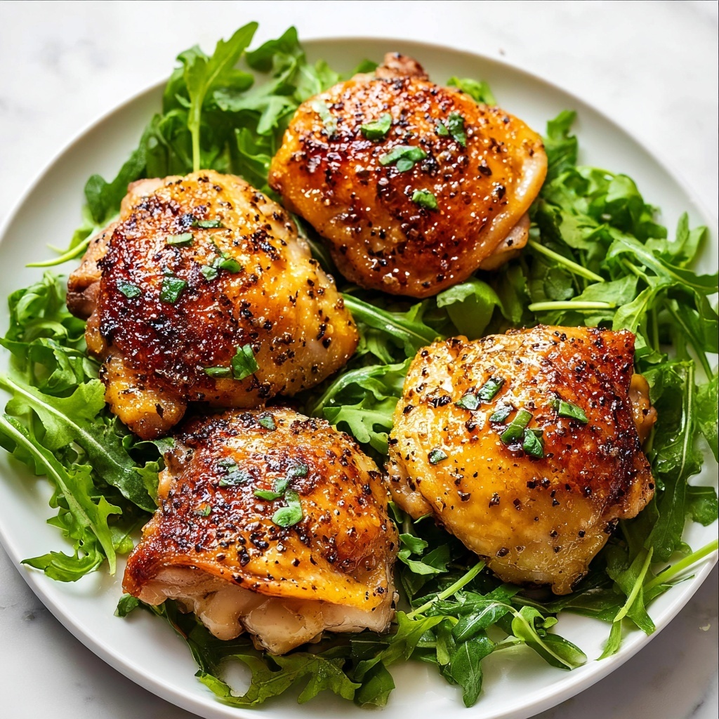 Oven Baked Honey Mustard Chicken Thighs Recipe - Recipe Image