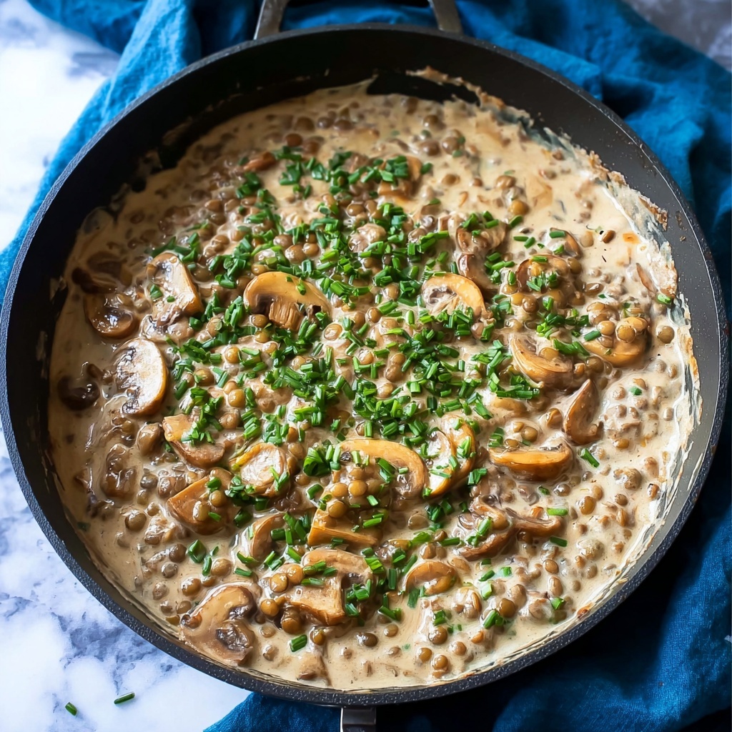 Lentil Mushroom Stroganoff: A Hearty Vegetarian Delight Recipe - Recipe Image