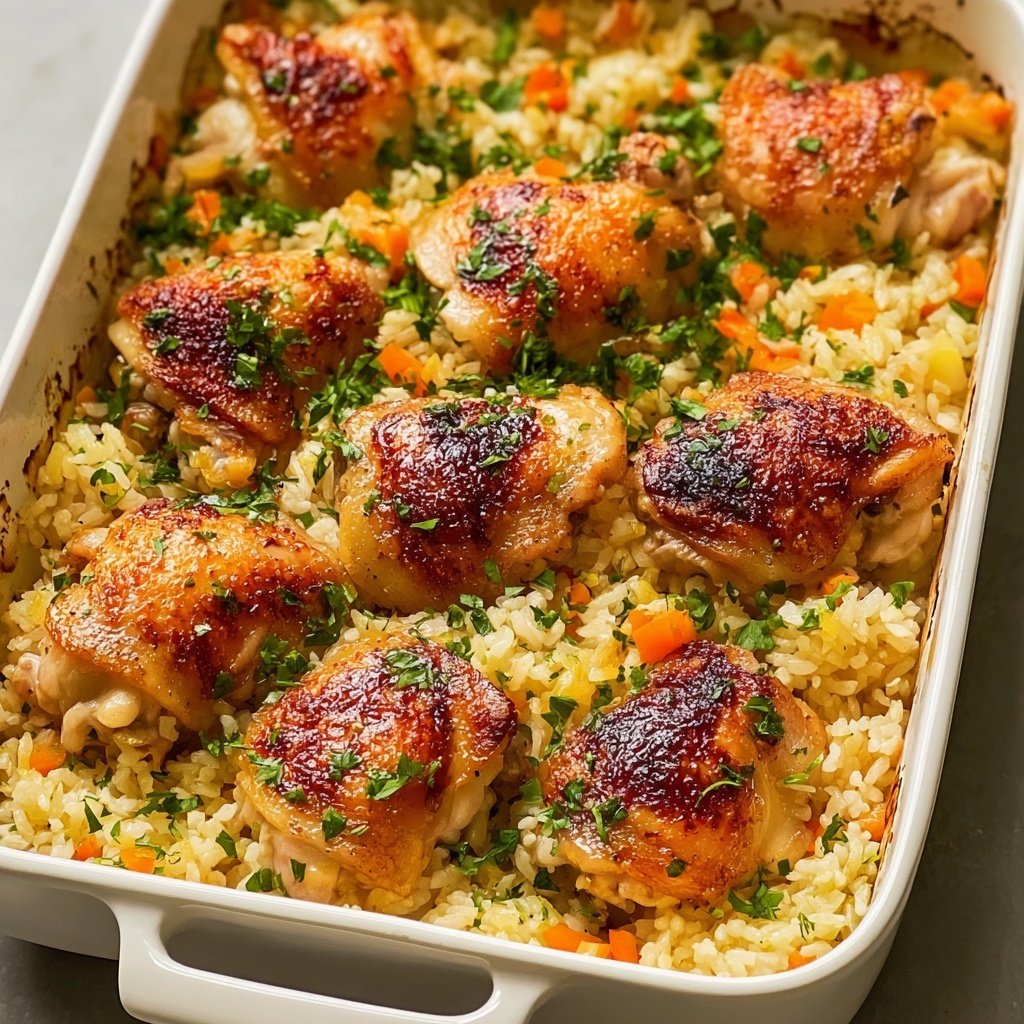 No Peek Chicken & Rice Casserole Recipe - Recipe Image
