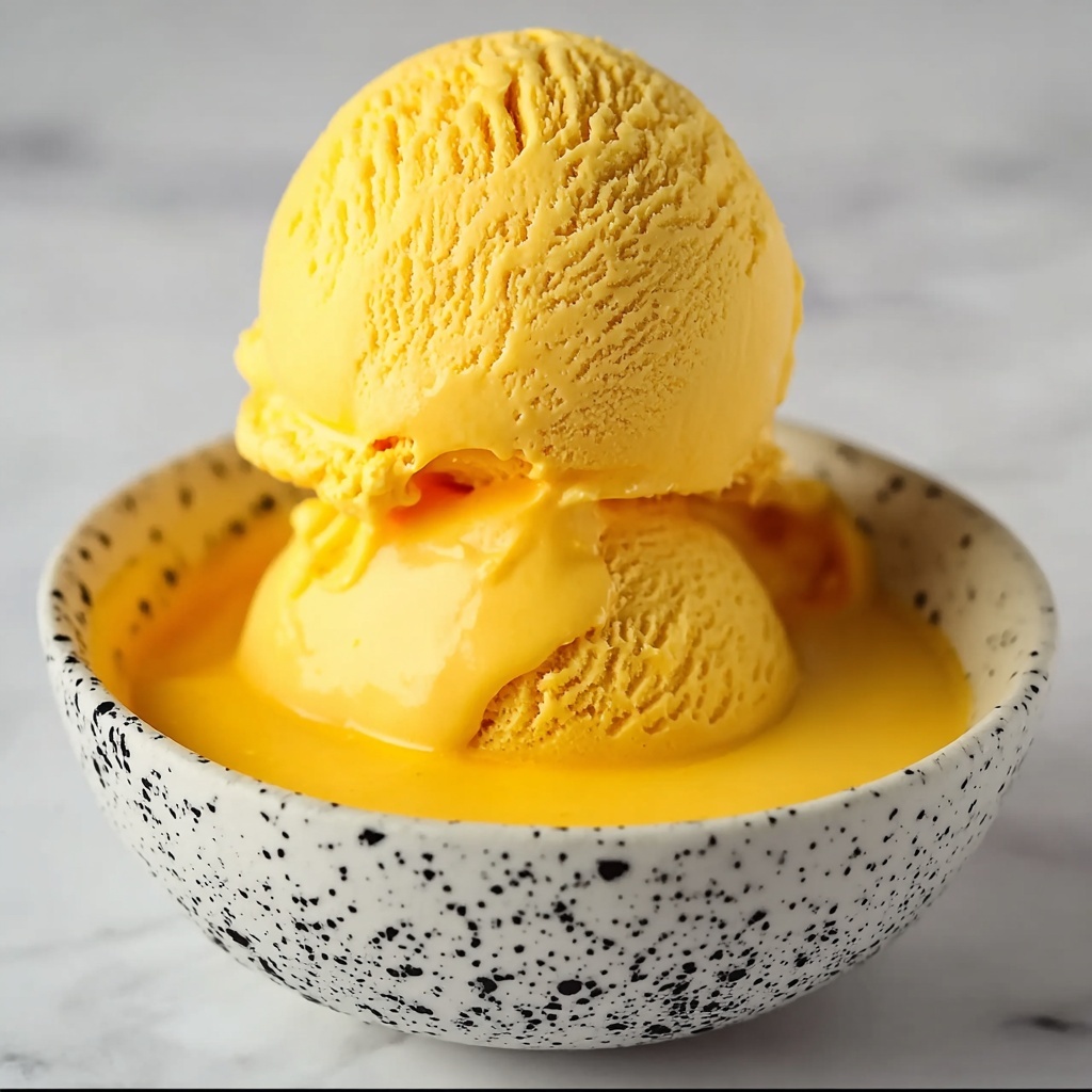 Creamy Mango Ice Cream Recipe - Recipe Image