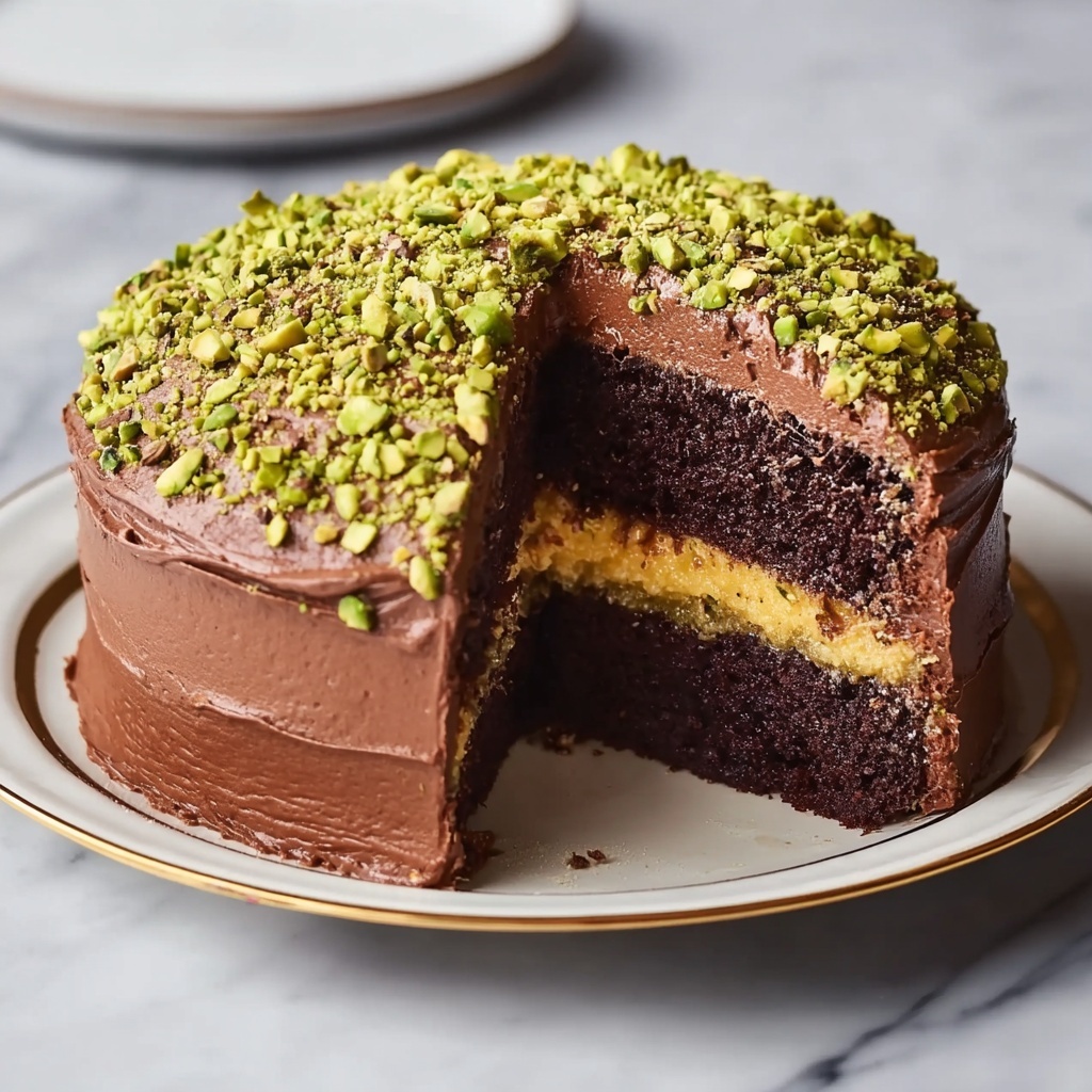Dubai Chocolate Pistachio Cake Recipe - Recipe Image