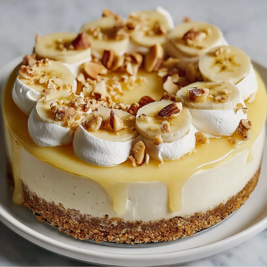 No Bake Banana Pudding Cheesecake Recipe - Recipe Image