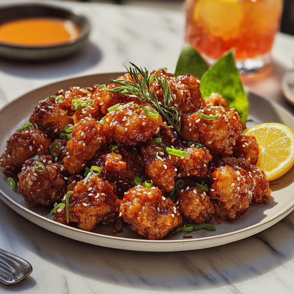Crispy Hawaiian Style Korean Fried Chicken Recipe - Recipe Image