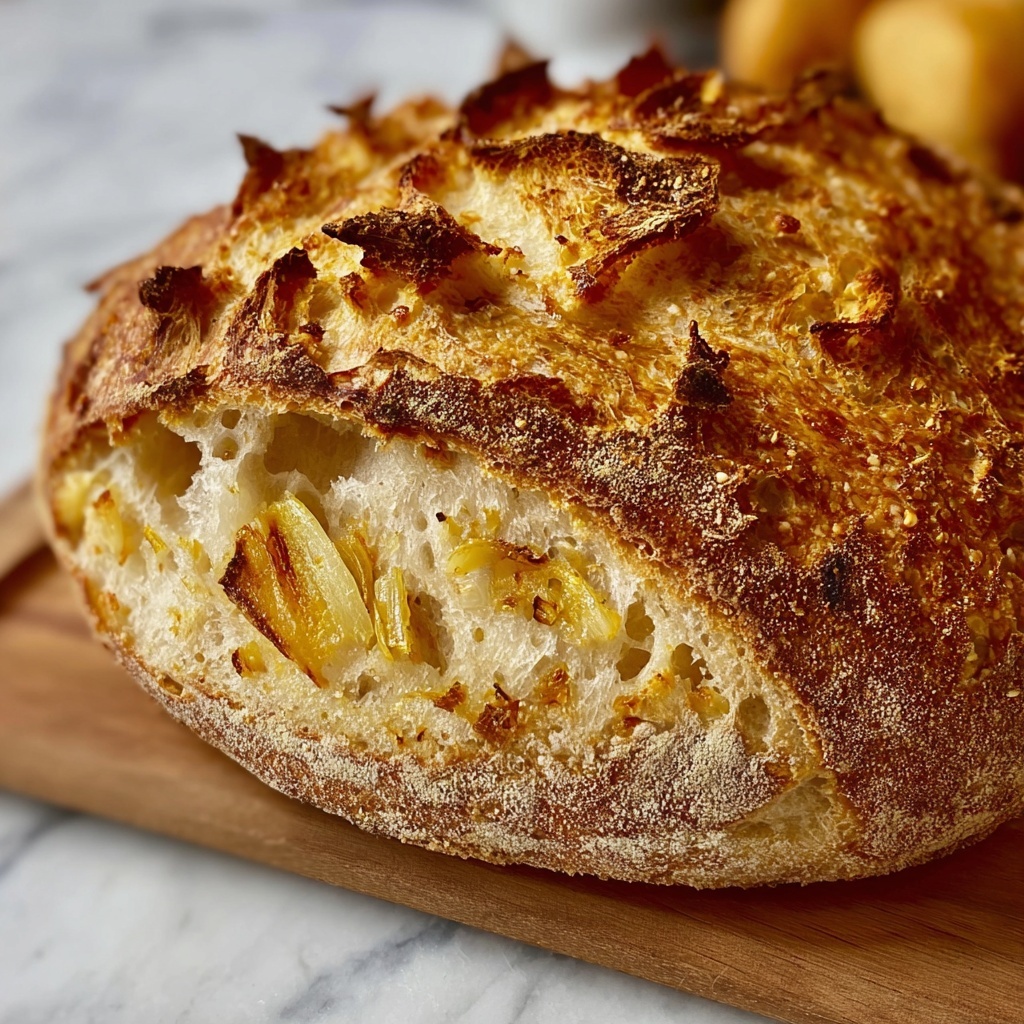 Caramelized Onion & Gouda Sourdough Recipe - Recipe Image