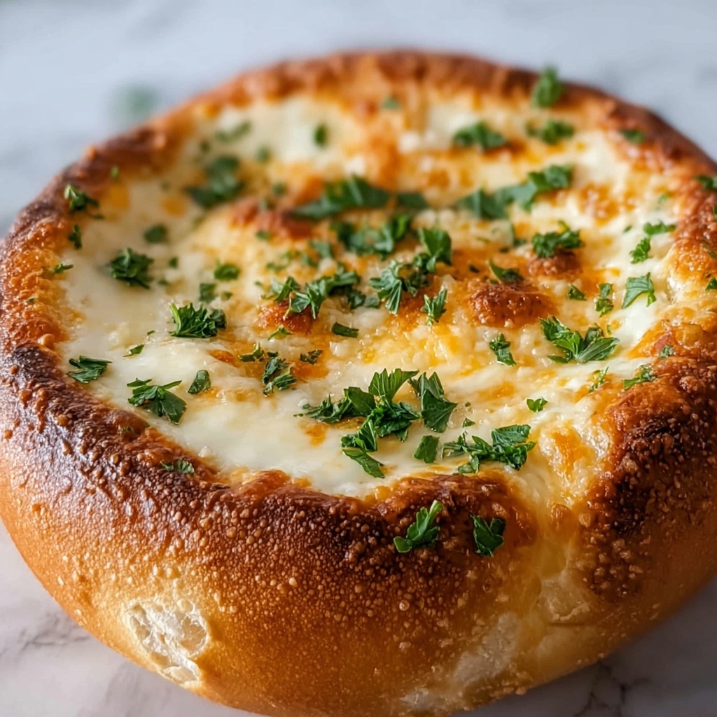 Loaded Triple-Cheese Garlic Bread Bowls Recipe - Recipe Image
