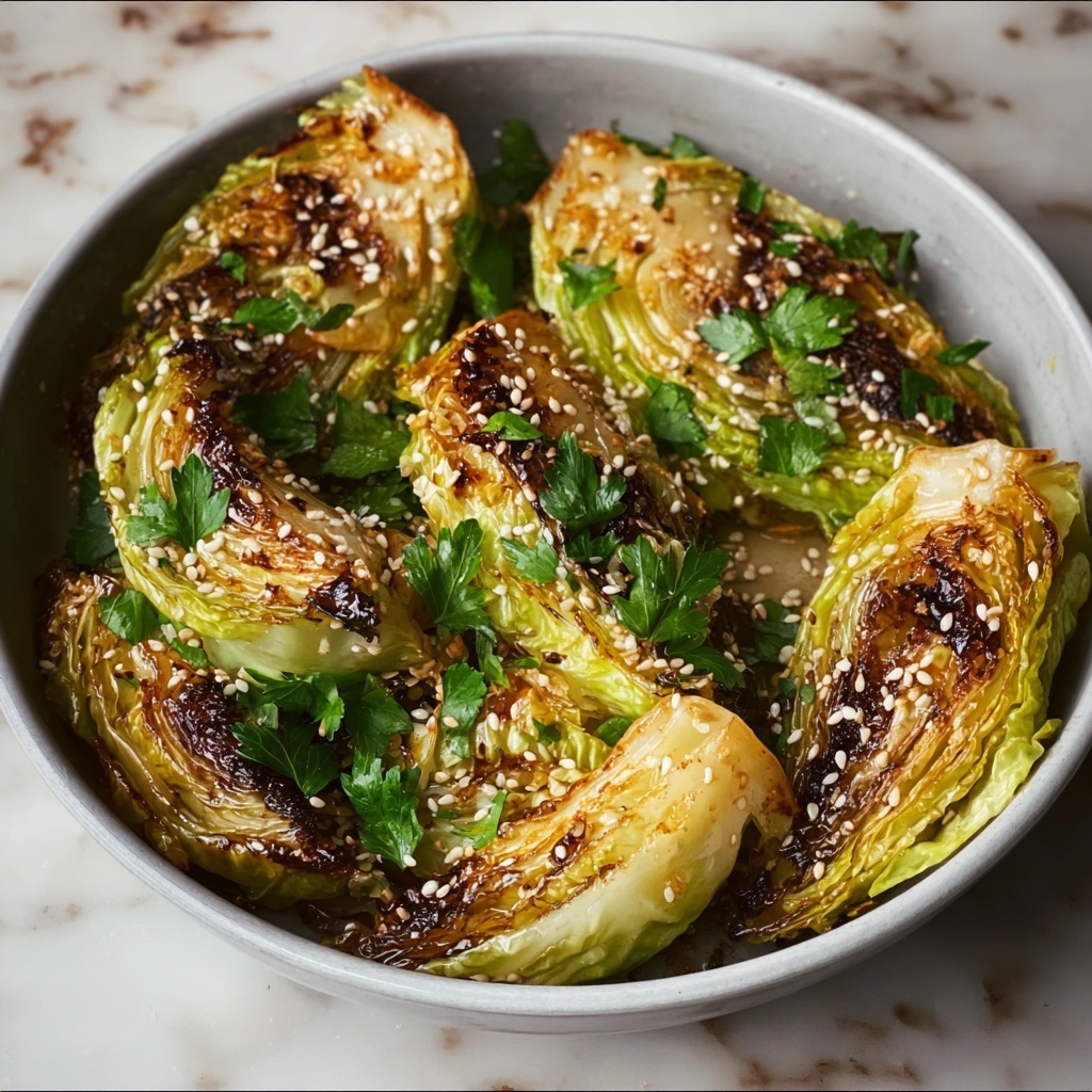 Miso Butter Roasted Cabbage Wedges Recipe - Recipe Image