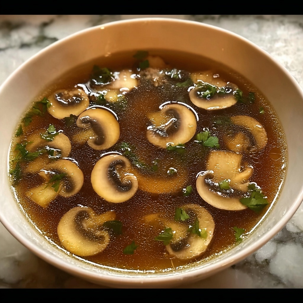 Japanese Clear Mushroom Soup Recipe - Recipe Image
