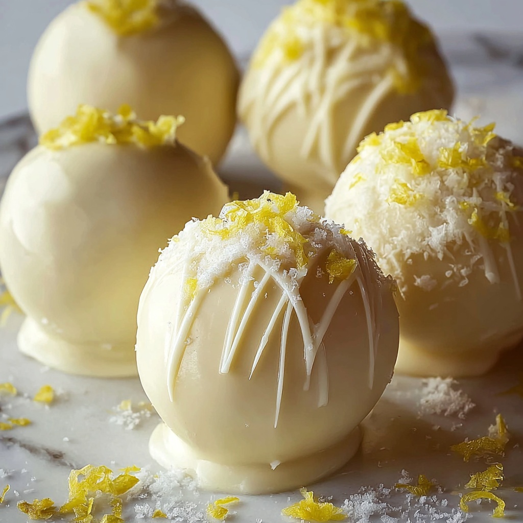 White Chocolate Lemon Truffles Recipe - Recipe Image