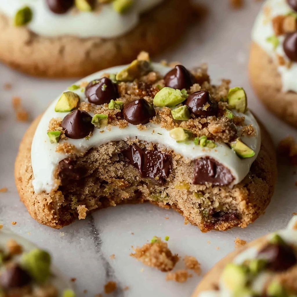 Pistachio Cream Chocolate Chip Cookies Recipe - Recipe Image
