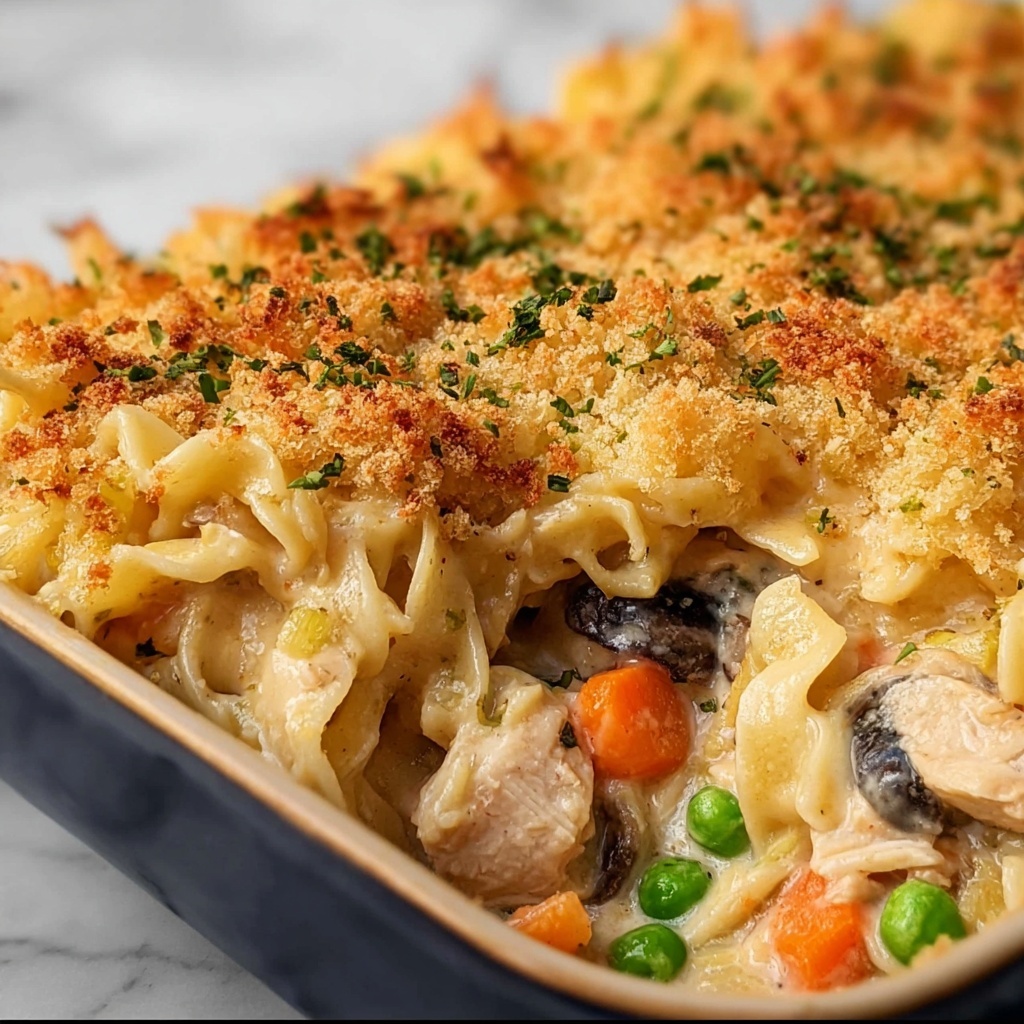 Creamy Chicken Noodle Casserole Recipe - Recipe Image