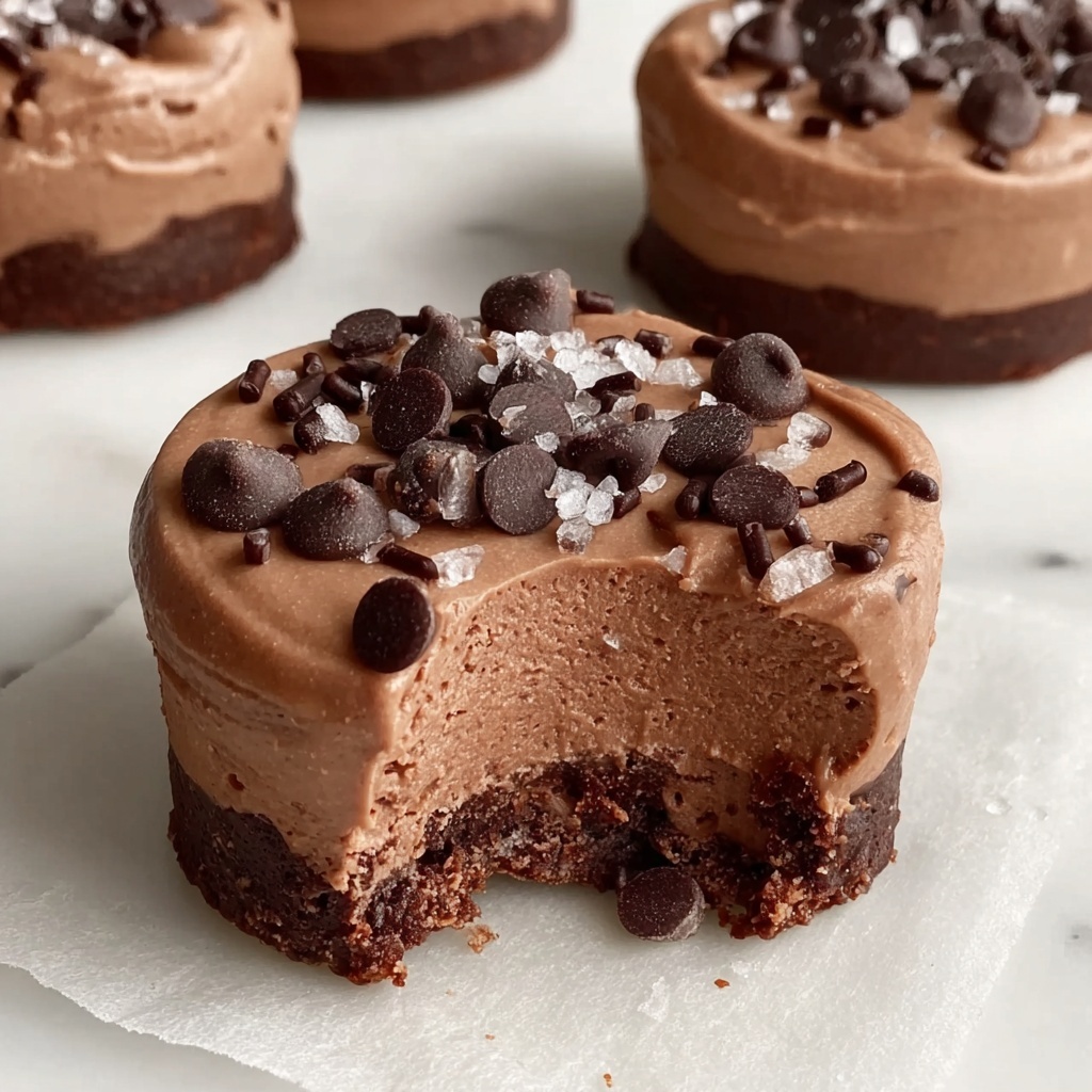 Protein Cookie Dough Chocolate Yogurt Cookies (No Bake + Plant-Based!) Recipe - Recipe Image