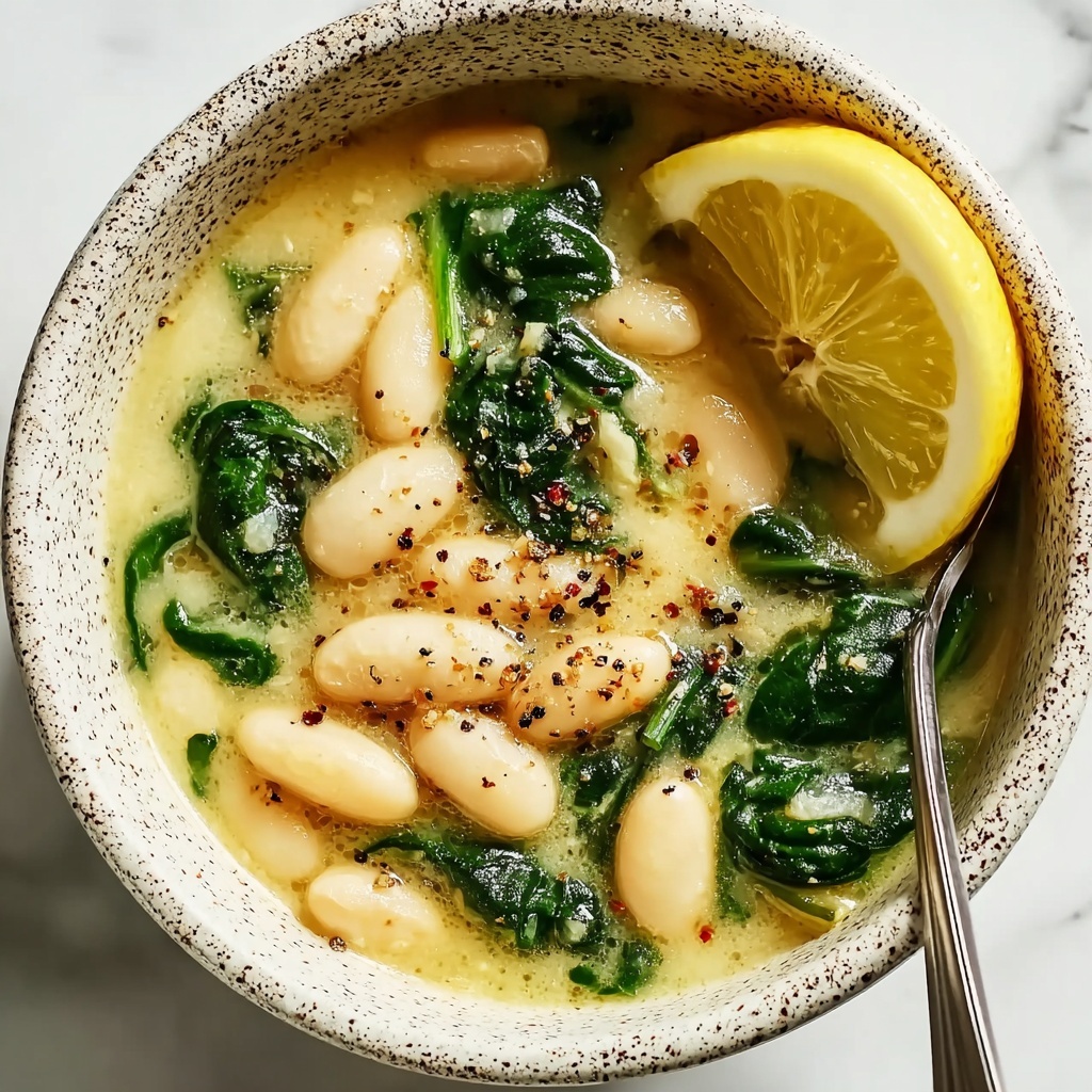 Creamy Vegan Lemon Garlic Butter Beans Recipe - Recipe Image