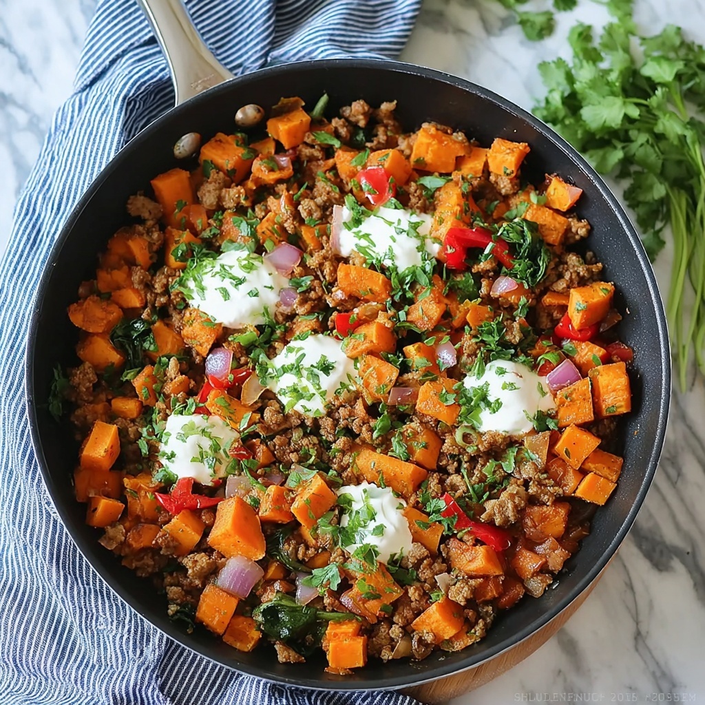 Ground Turkey Sweet Potato Skillet Recipe - Recipe Image