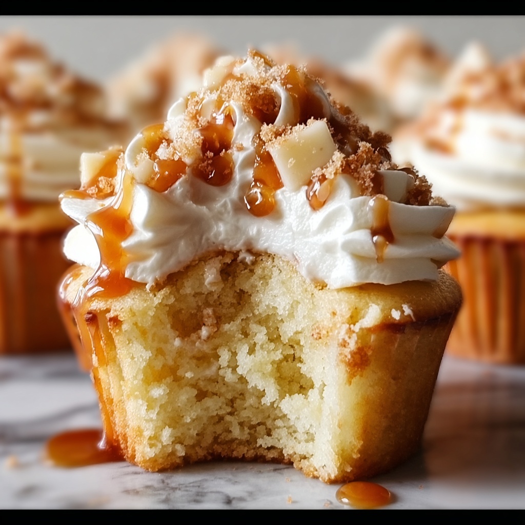 Apple Pie Cupcakes with Pecan Crumble Recipe - Recipe Image