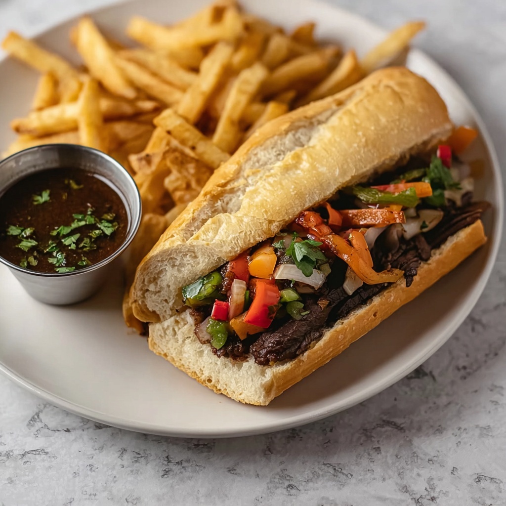Homemade Chicago Italian Beef Sandwich Recipe - Recipe Image