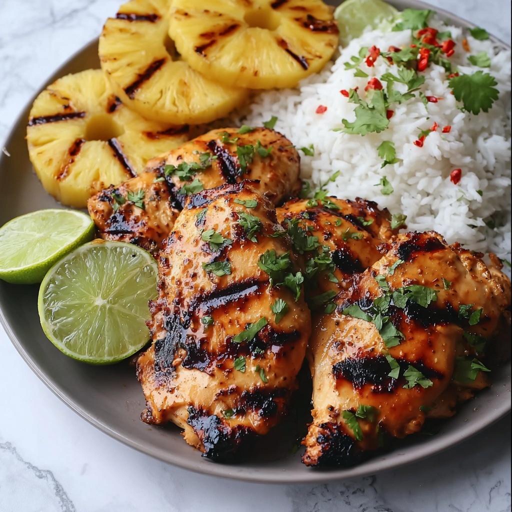 Grilled Aloha Chicken and Pineapple Recipe - Recipe Image