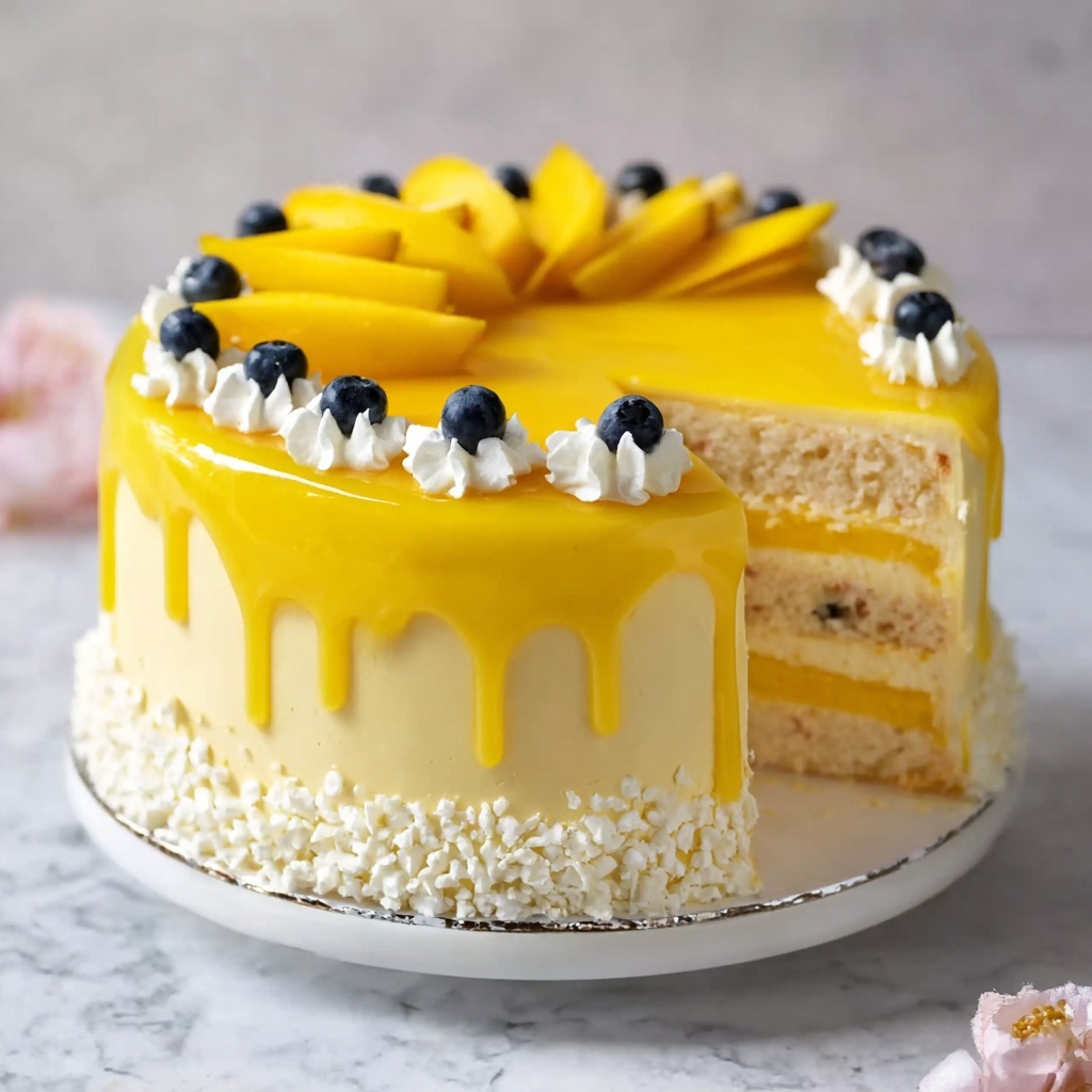 Mango Mousse Cake Recipe - Recipe Image
