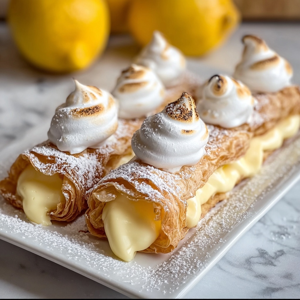 Lemon Meringue Pie Cannoli Recipe - Recipe Image