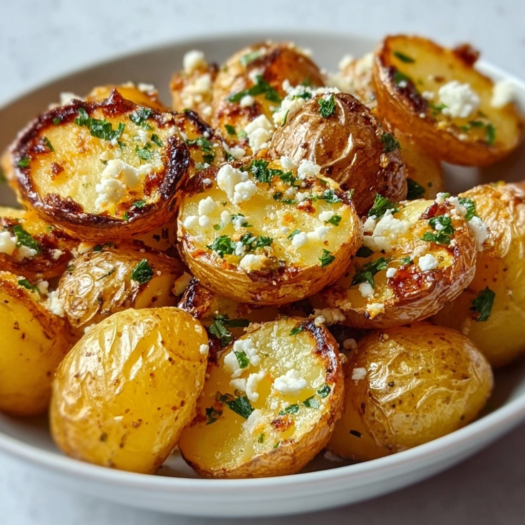 Roasted Garlic Butter Parmesan Potatoes Recipe - Recipe Image