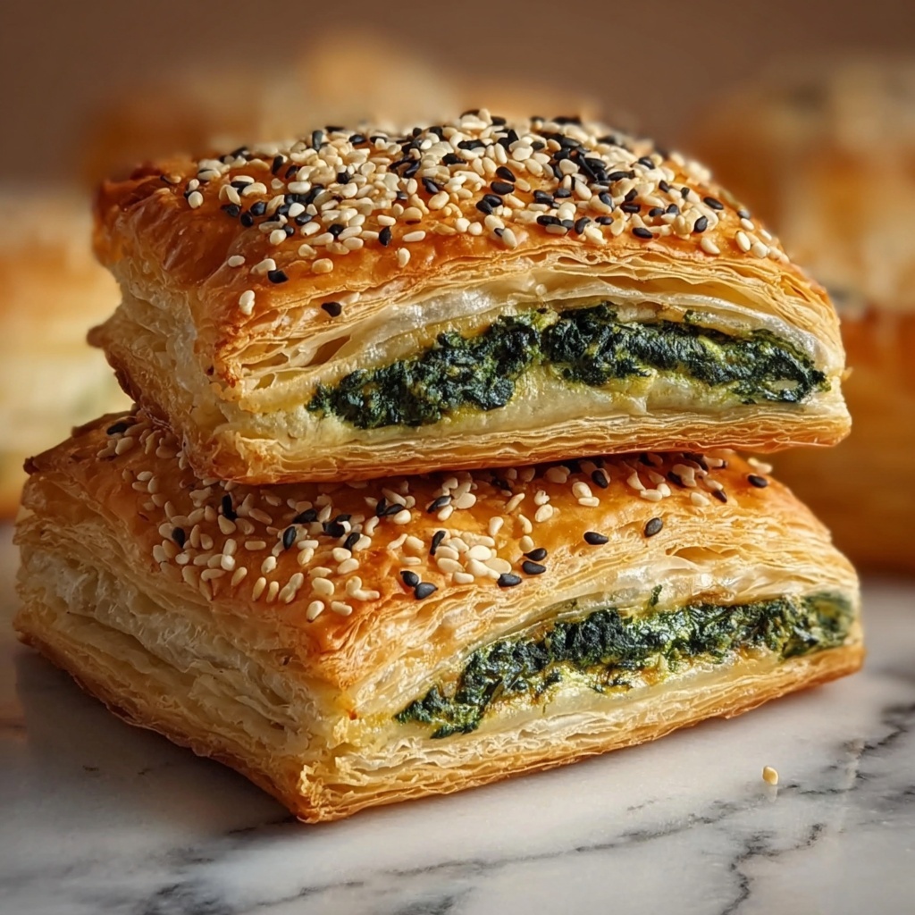 Addictive Spinach Stuffed Pastry Recipe - Recipe Image