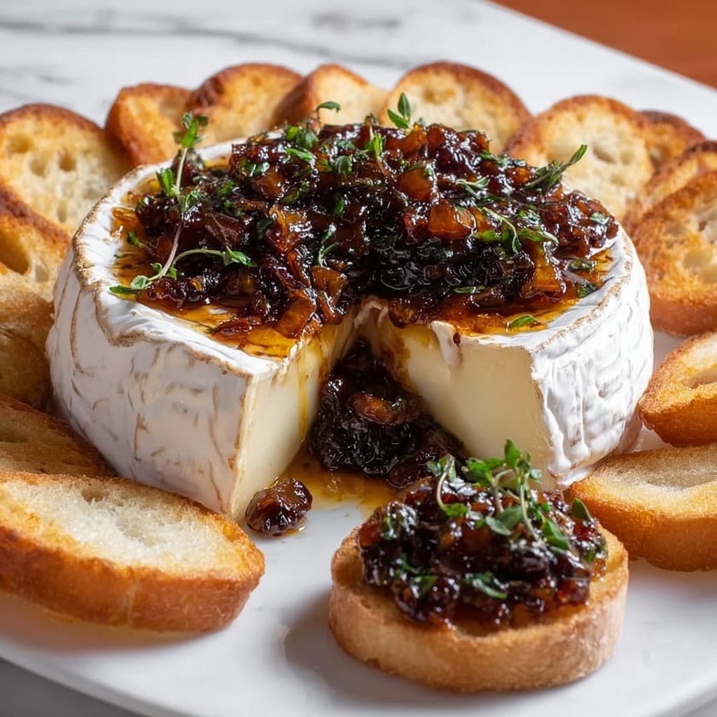 Baked Brie With Fig Jam in Puff Pastry Recipe - Recipe Image