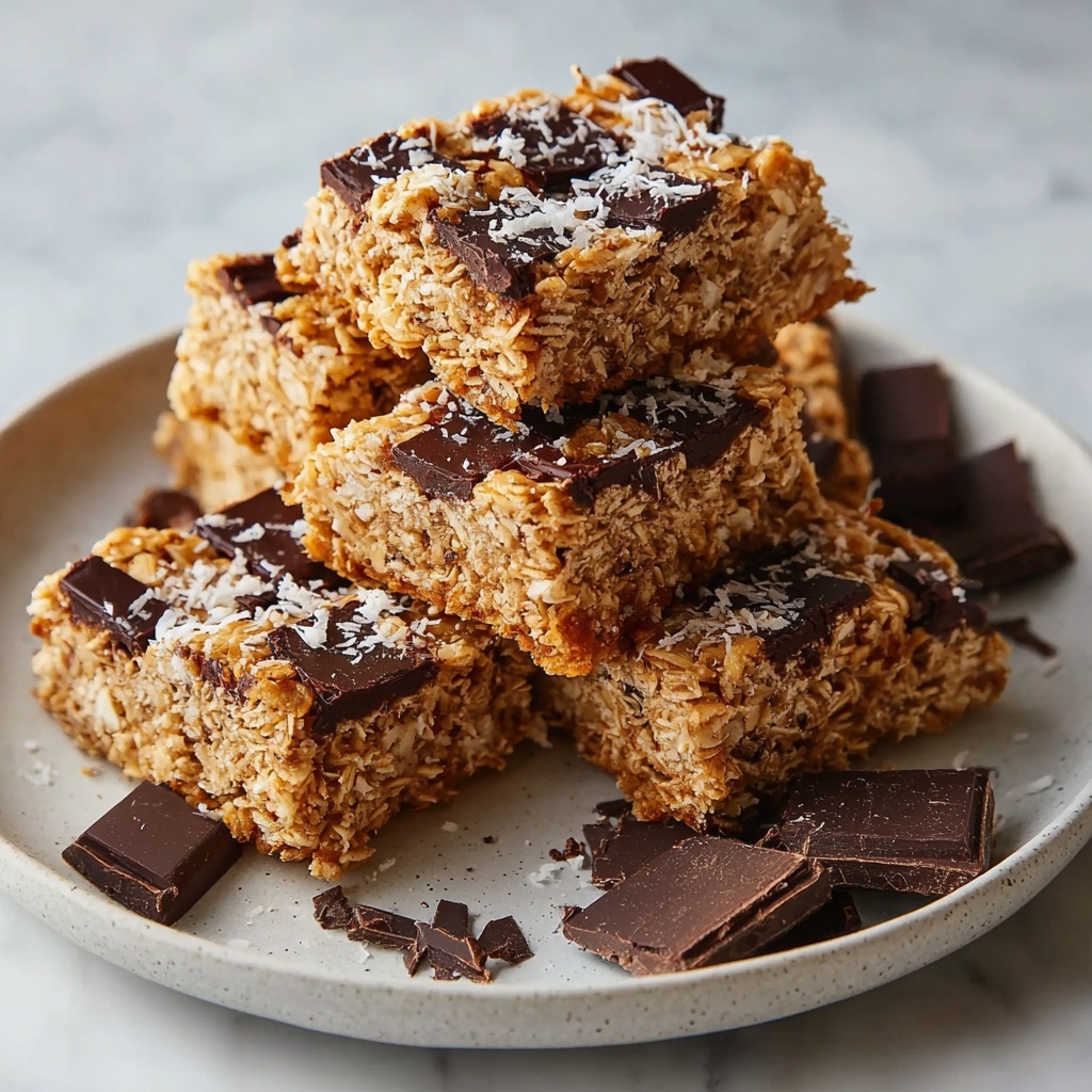 Healthy Chocolate Chip Oatmeal Bars Recipe - Recipe Image