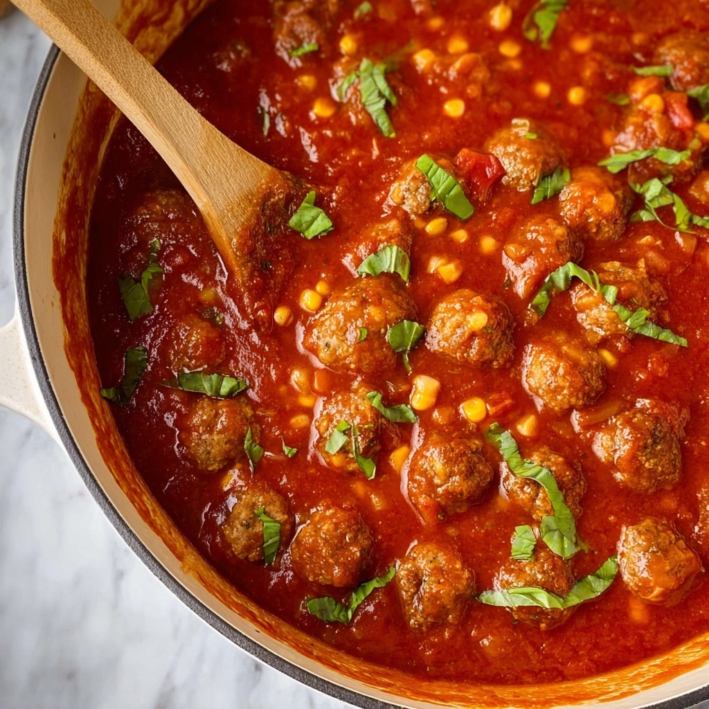 Hearty Meatball Soup with Pasta and Parmesan Recipe - Recipe Image