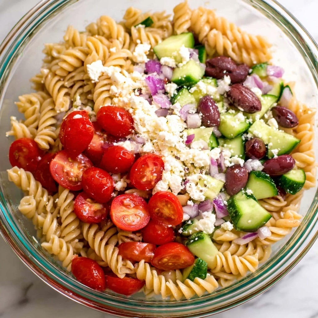 Feta & Tomato Pasta Salad Recipe - Recipe Image