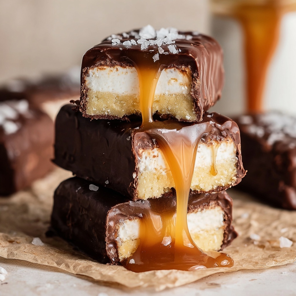 Vegan Twix Ice Cream Bars Recipe - Recipe Image