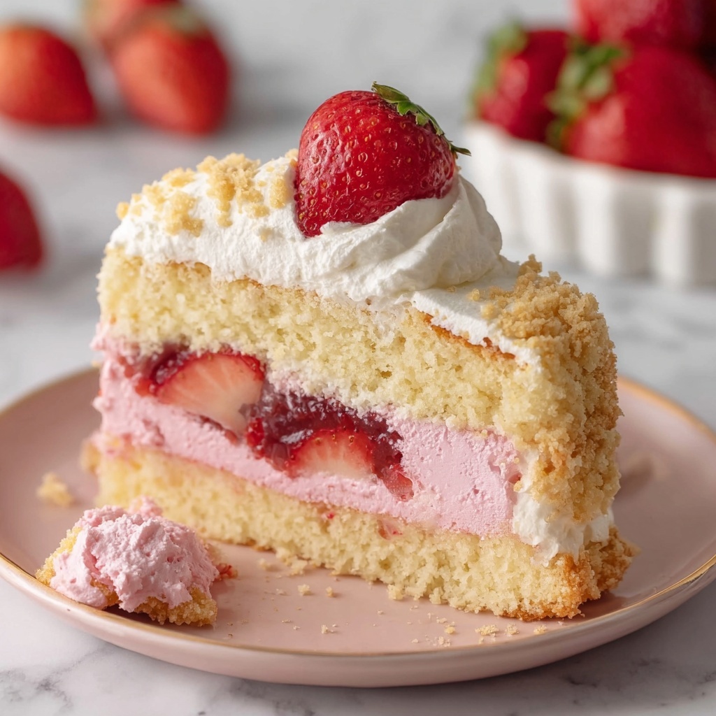 Strawberry Shortcake Swiss Roll Recipe - Recipe Image