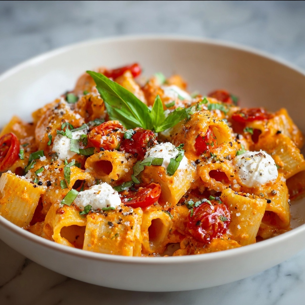 Cherry Tomato & Basil Pasta Recipe - Recipe Image