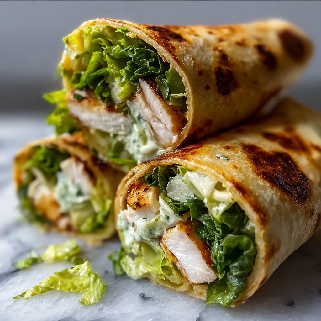 Chicken Caesar Salad Tortilla Cones Recipe - Recipe Image