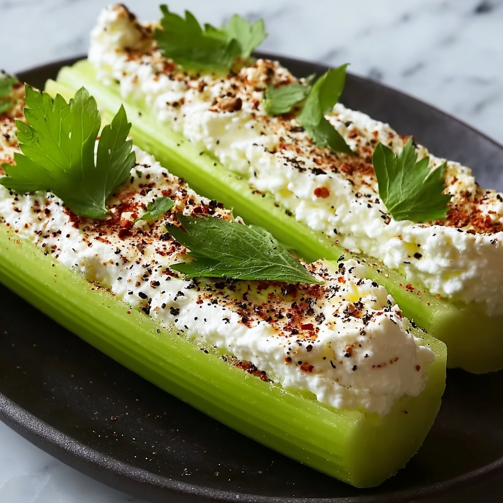 Italian Cream Cheese Stuffed Celery Recipe - Recipe Image