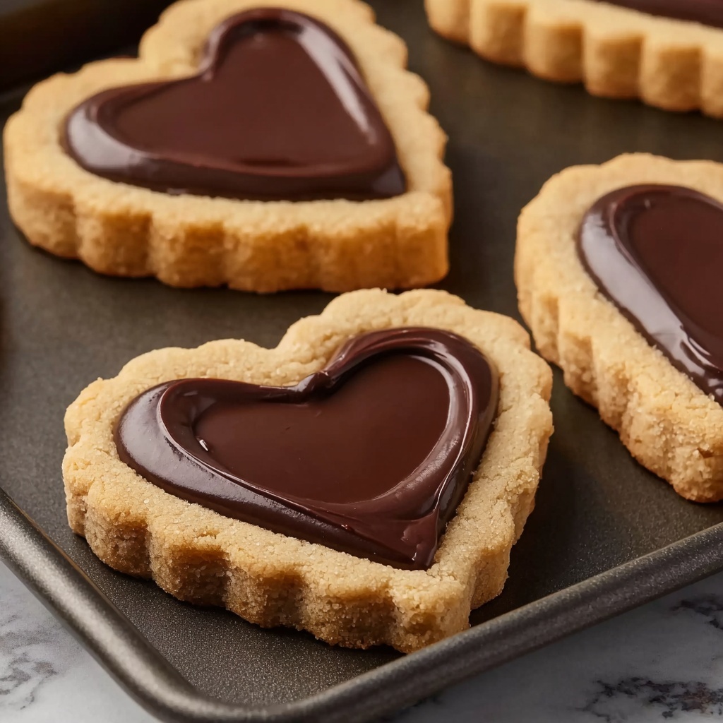 Linzer Heart Cookies with Chocolate Filling Recipe - Recipe Image